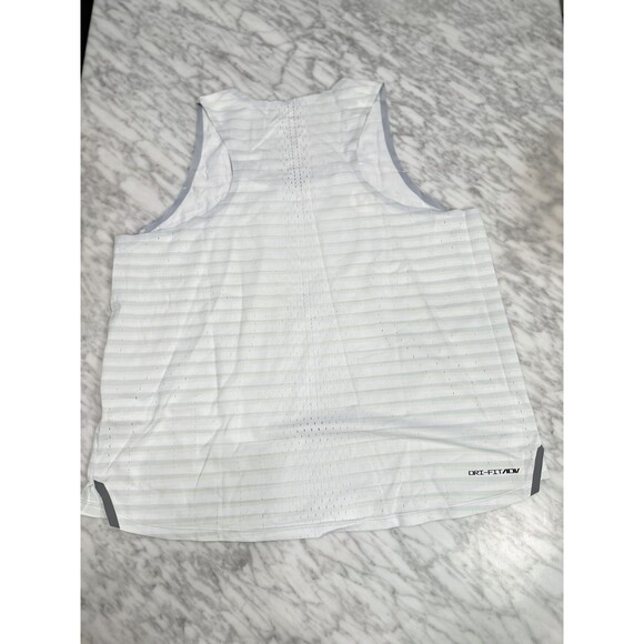 NIKE Aeroswift NN Singlet White Black Racing Running Tank Top Women's XL DR5850 - Picture 11 of 14